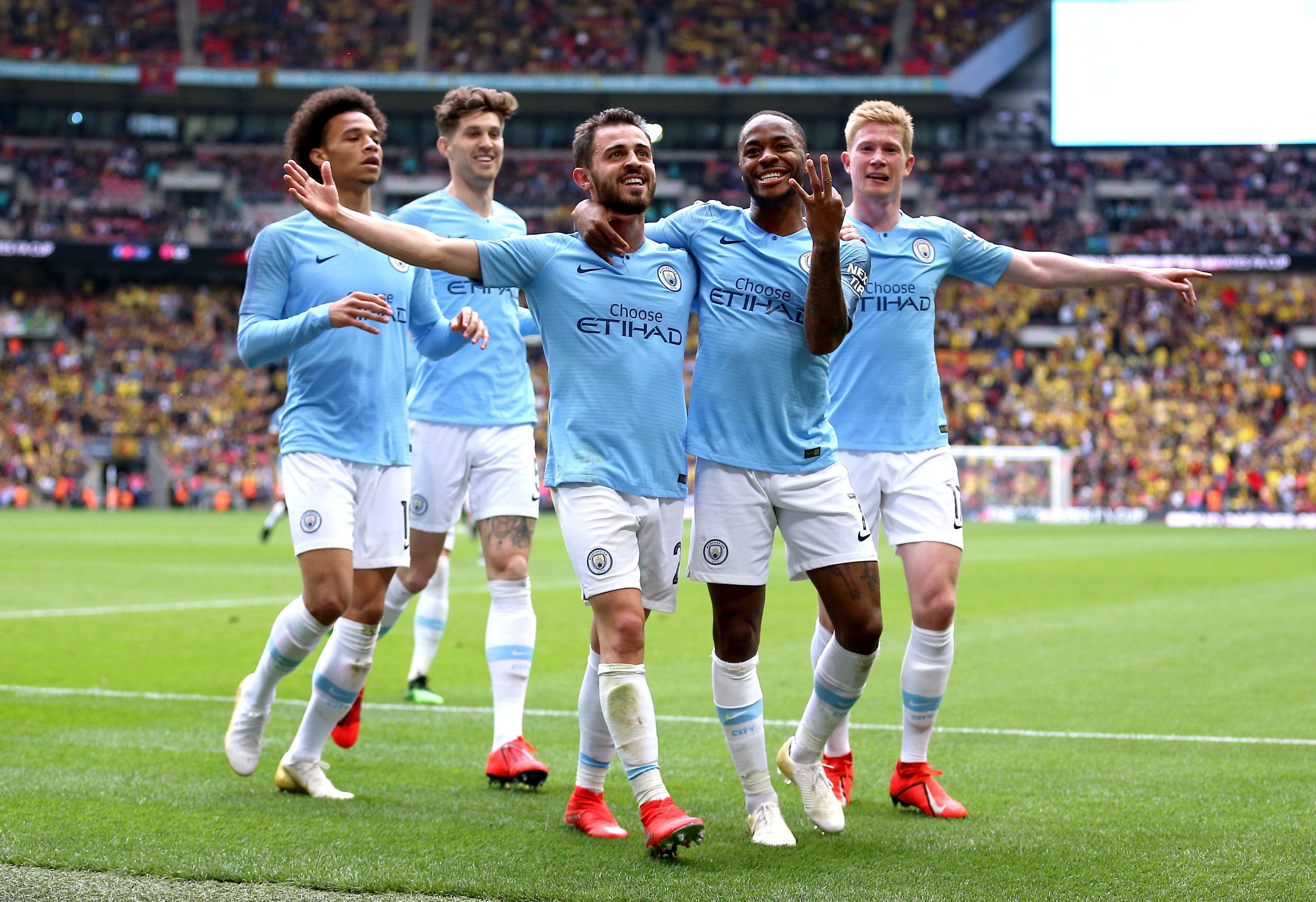 Man City celebrate (Getty)