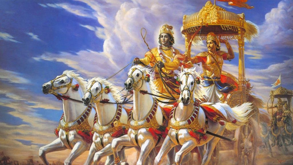 Lord Krishna and Arjuna